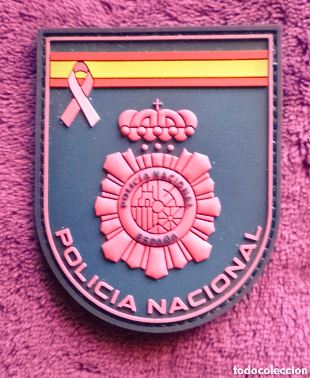 Coleccionismo: PARCHE PVC VELCRO (OFICIAL) POLIC&Iacute;A NACIONAL Edici&oacute;n especial C&Aacute;NCER DE MAMA