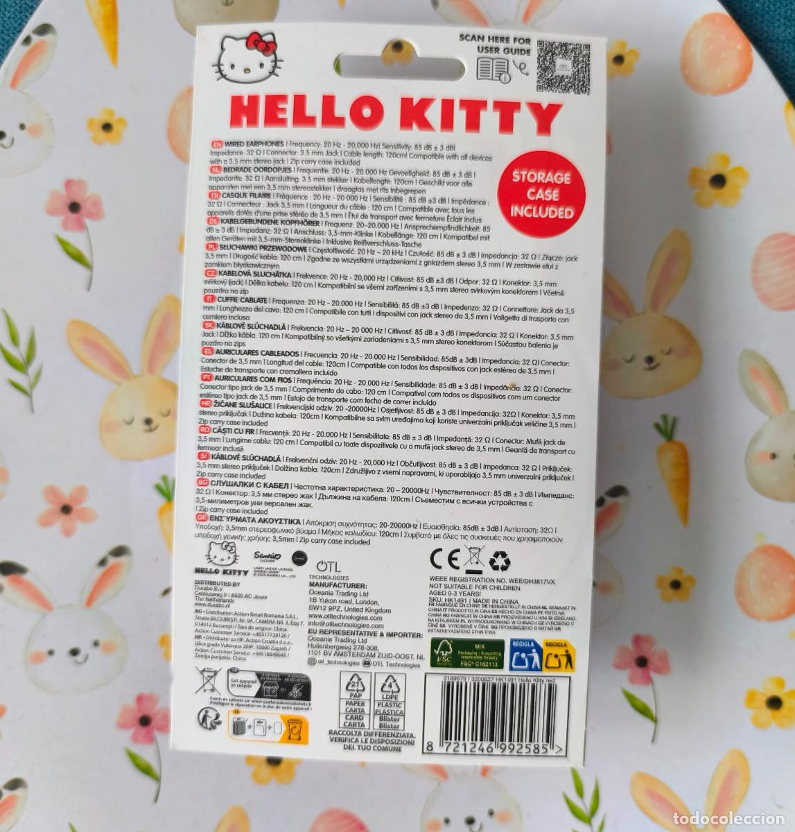 Coleccionismo: Auriculares cable Hello Kitty Sanrio - Foto 3