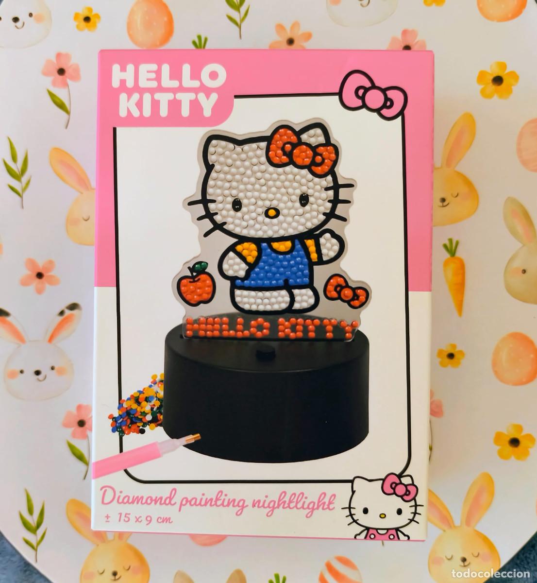 Coleccionismo: L&aacute;mpara nocturna diamond painting Hello Kitty Sanrio