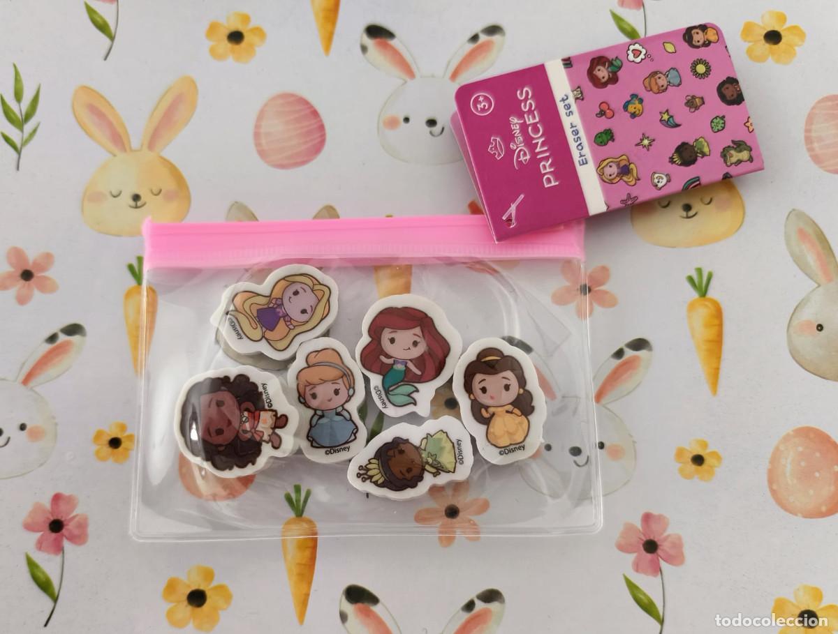 Coleccionismo: Pack 6 gomas de borrar Princesas Disney