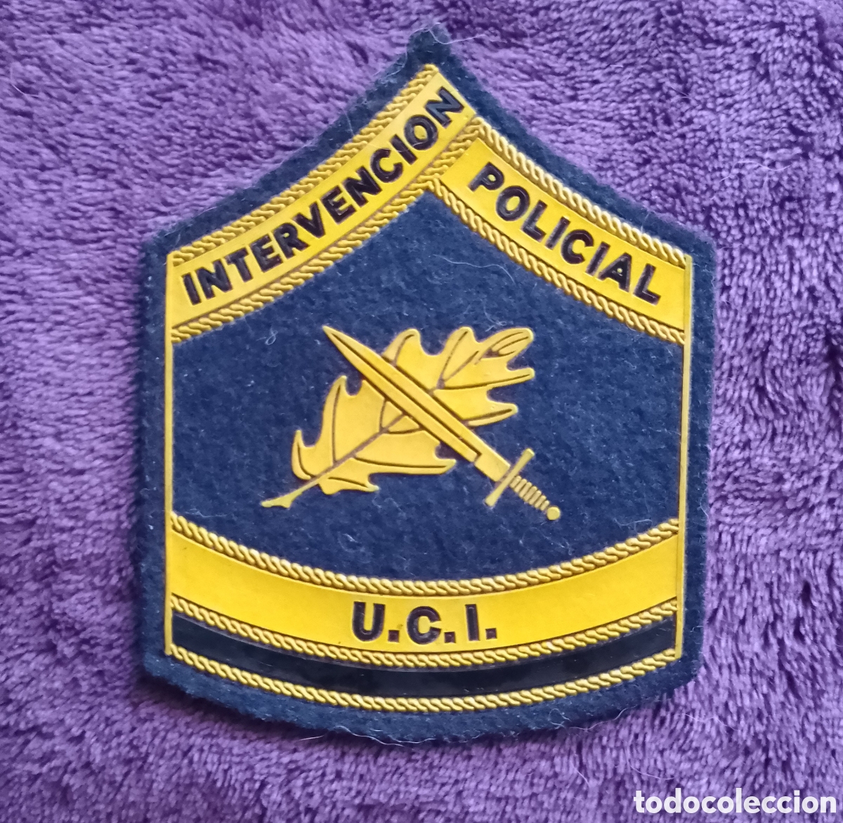 Coleccionismo: PARCHE UNIFORMIDAD POLIC&Iacute;A NACIONAL UNIDAD CENTRAL DE INTERVENCI&Oacute;N (ANTIGUA UIP)
