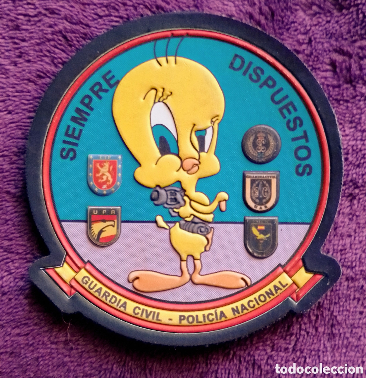 Coleccionismo: PARCHE PVC &rdquo;PIOLIN&rdquo; POLIC&Iacute;A NACIONAL/GUARDIA CIVIL (Ver descripci&oacute;n)