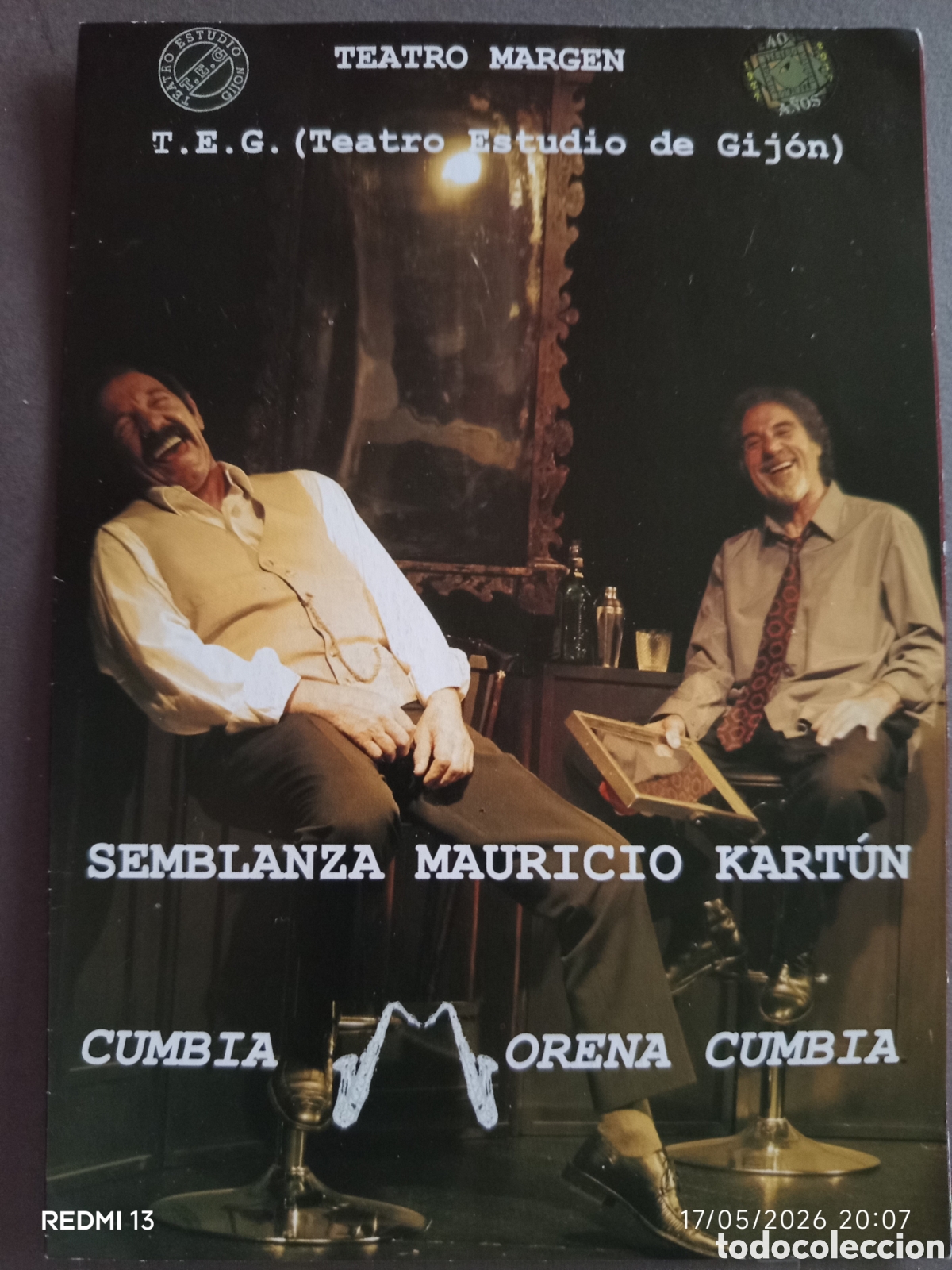 Collezionismo: TEATRO. FOLLETO DE MANO