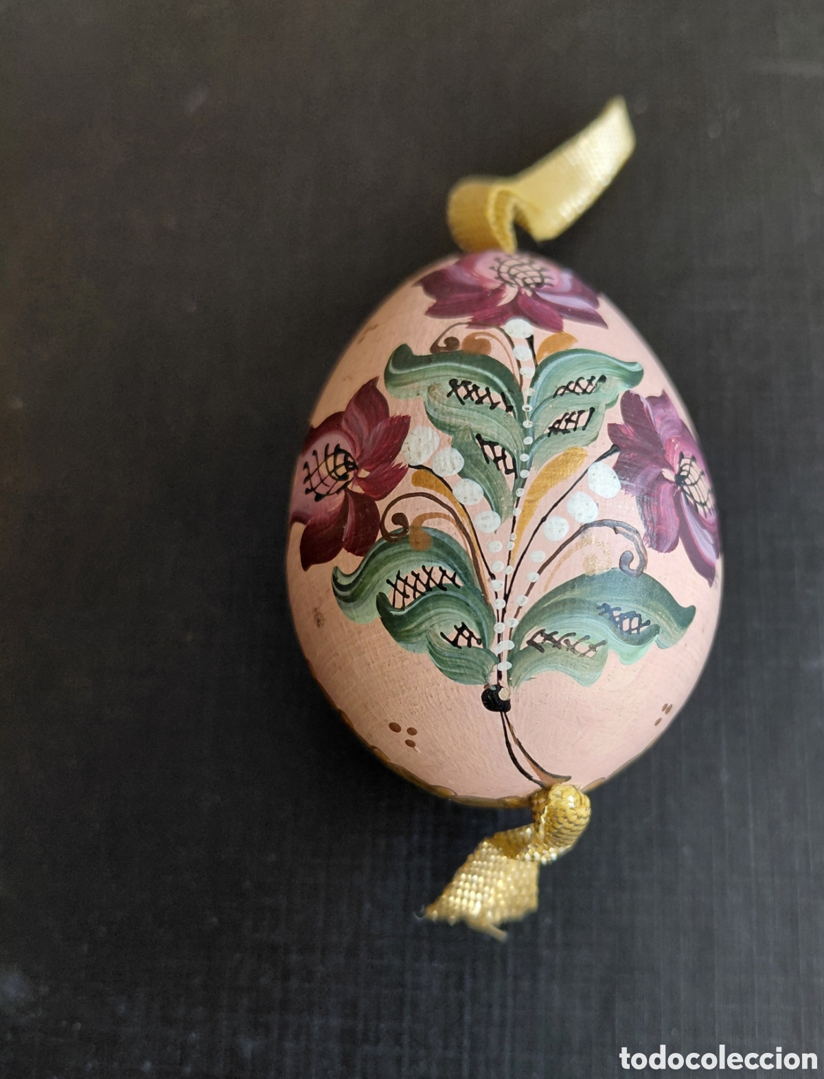 Collectionnisme: PRECIOSO HUEVO PINTADO A MANO CON MOTIVOS FLORALES Y ARQUITECT&Oacute;NICOS-BUDAPEST