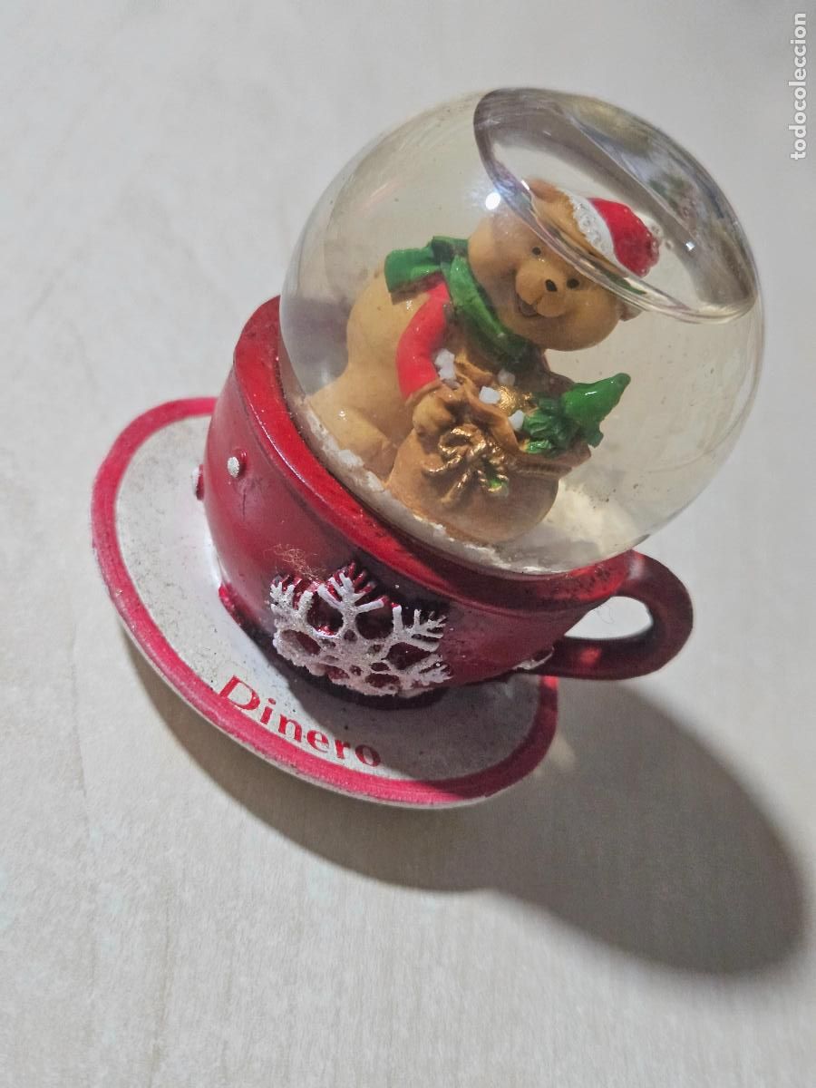 Coleccionismo: BOLA DE CRISTAL NAVIDAD VINTAGE - DINERO