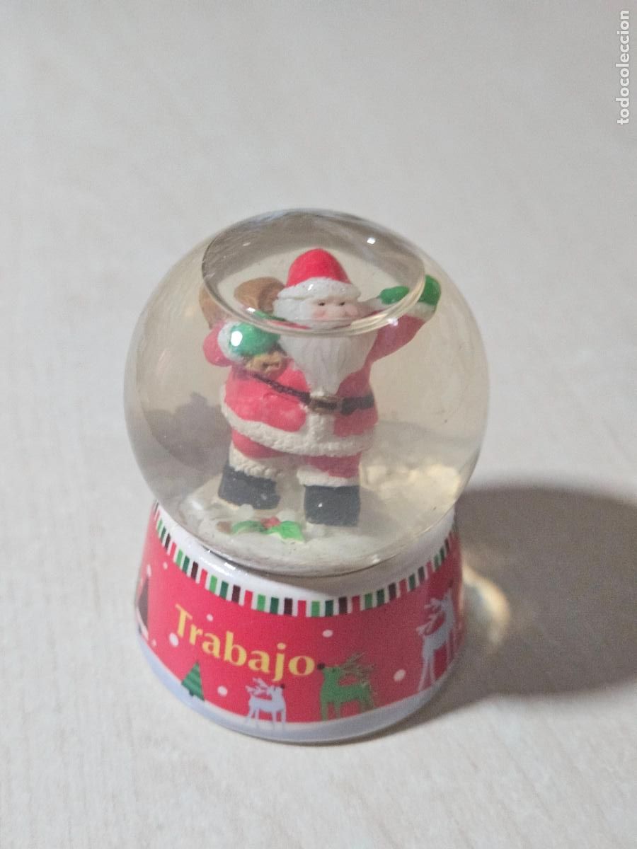Coleccionismo: BOLA DE CRISTAL NAVIDAD VINTAGE - TRABAJO