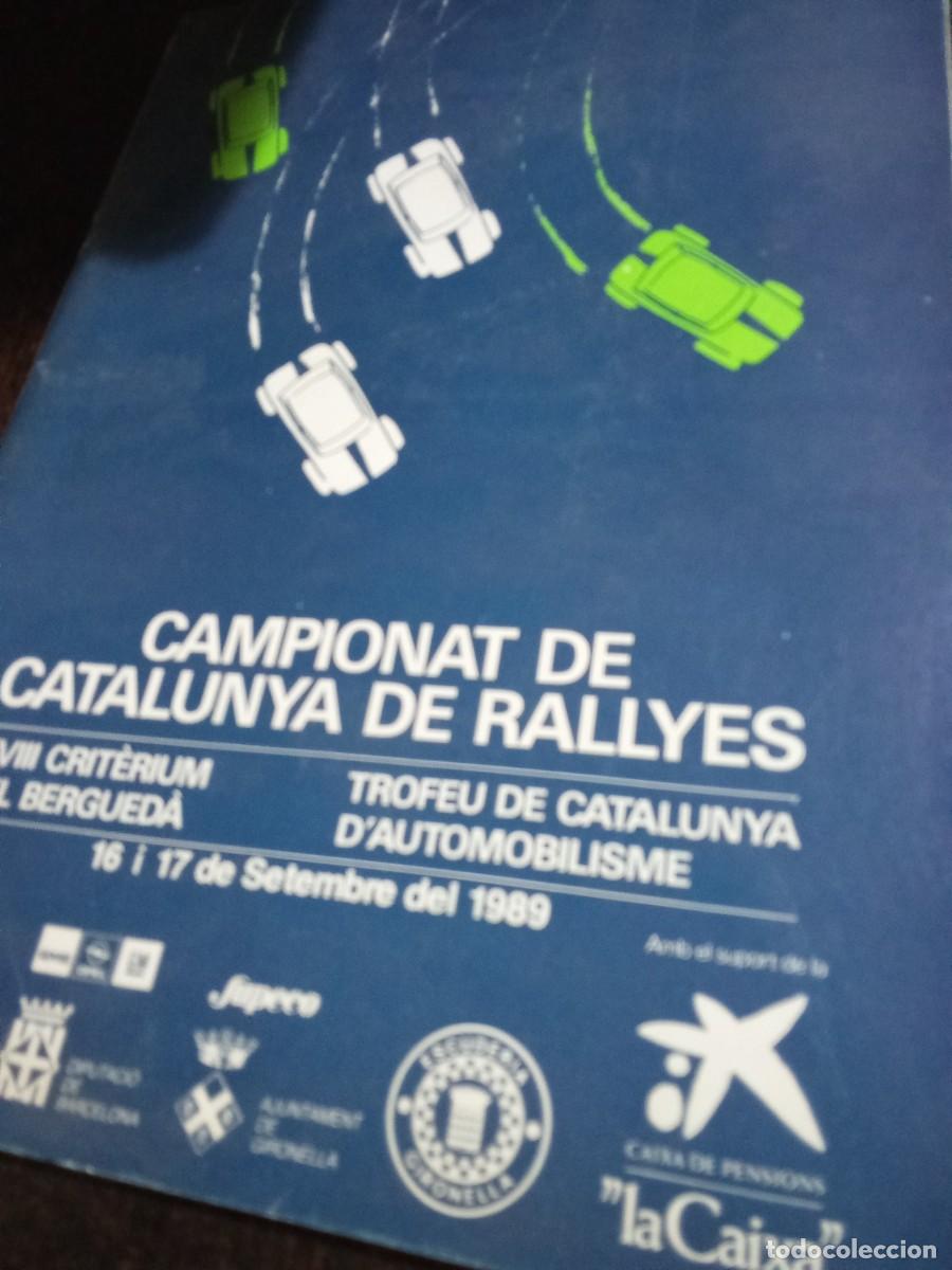 Coleccionismo: Campionat de Catalunya de Rallyes.1989.