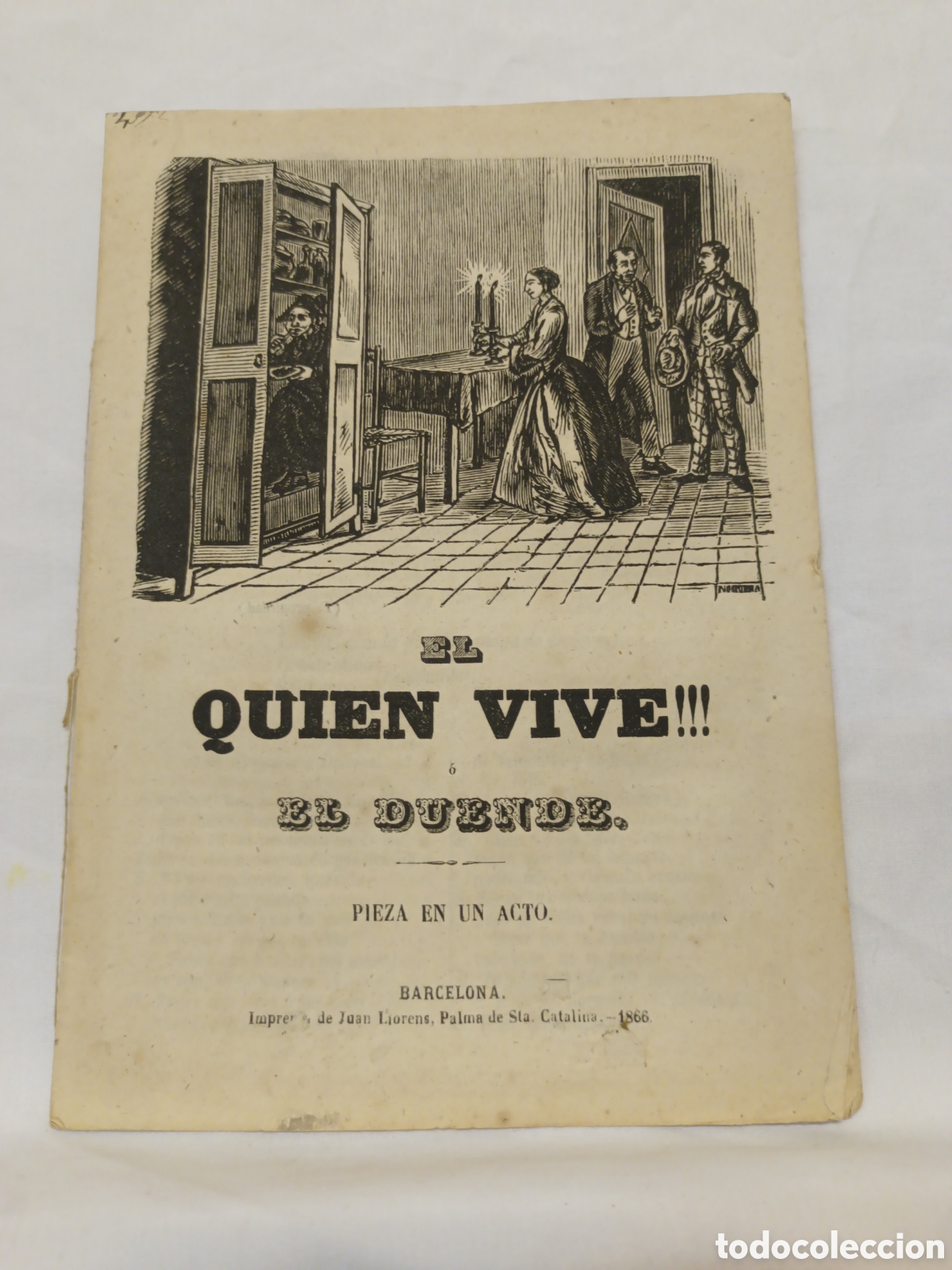 Coleccionismo: PLIEGO DE CORDEL - ROMANCE - EL QUIEN VIVE!! - A&Ntilde;O 1866 - 15 X 21 CM