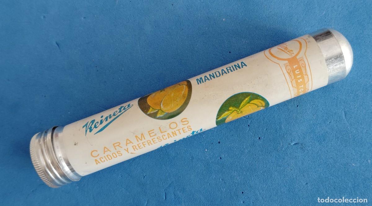 Coleccionismo: CARAMELOS REINETA. ZARAUZ ENVASE FORMA DE TUBO..ENVIO INCLUIDO