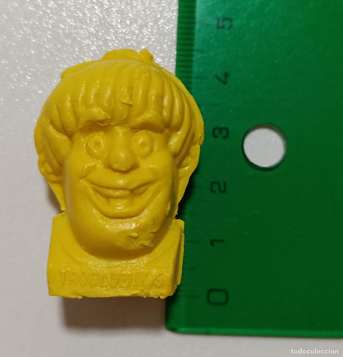 Coleccionismo: cereales busto cabeza cera crayon amarillo troglodita trogloditos promocional publicitario