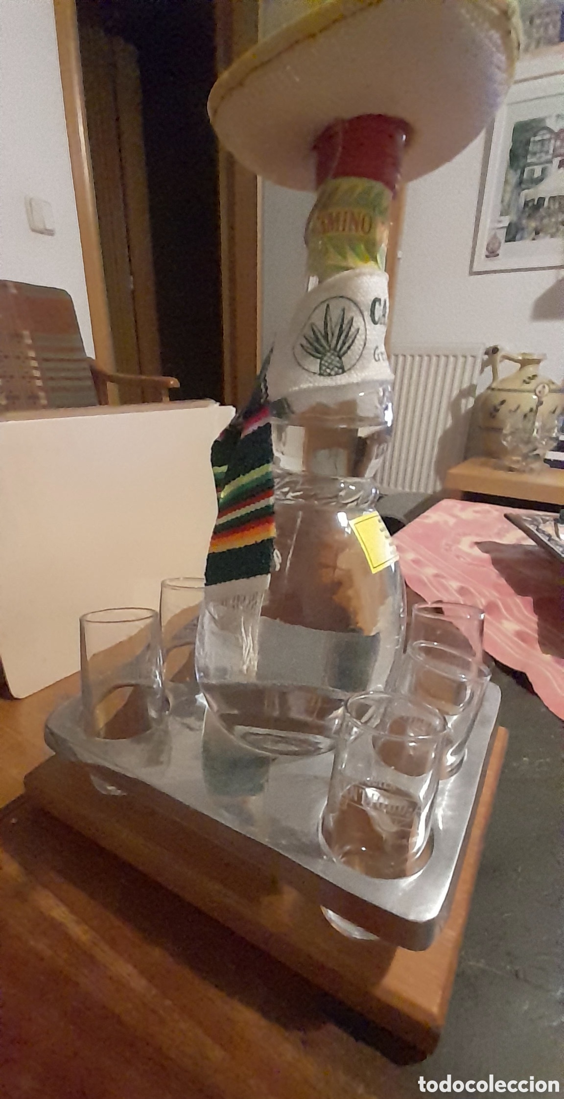 Coleccionismo: Soporte tequila con 6 chupitos - Foto 4