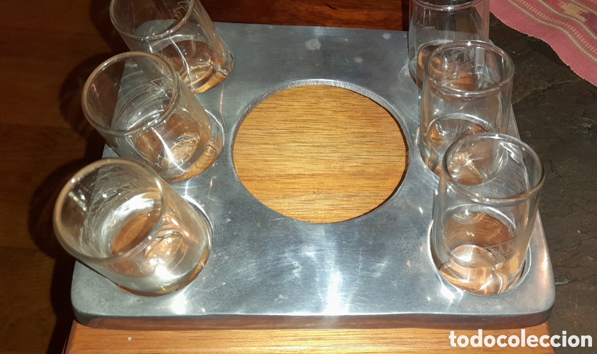 Coleccionismo: Soporte tequila con 6 chupitos - Foto 9