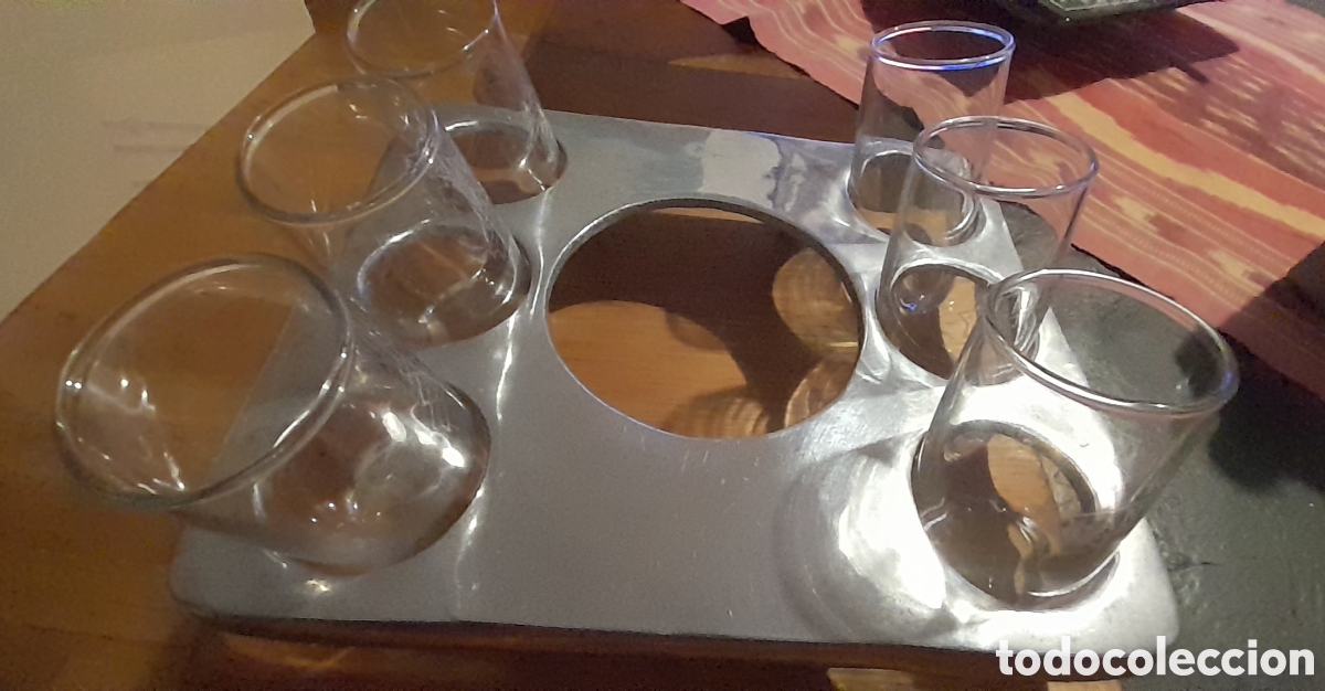 Coleccionismo: Soporte tequila con 6 chupitos - Foto 10