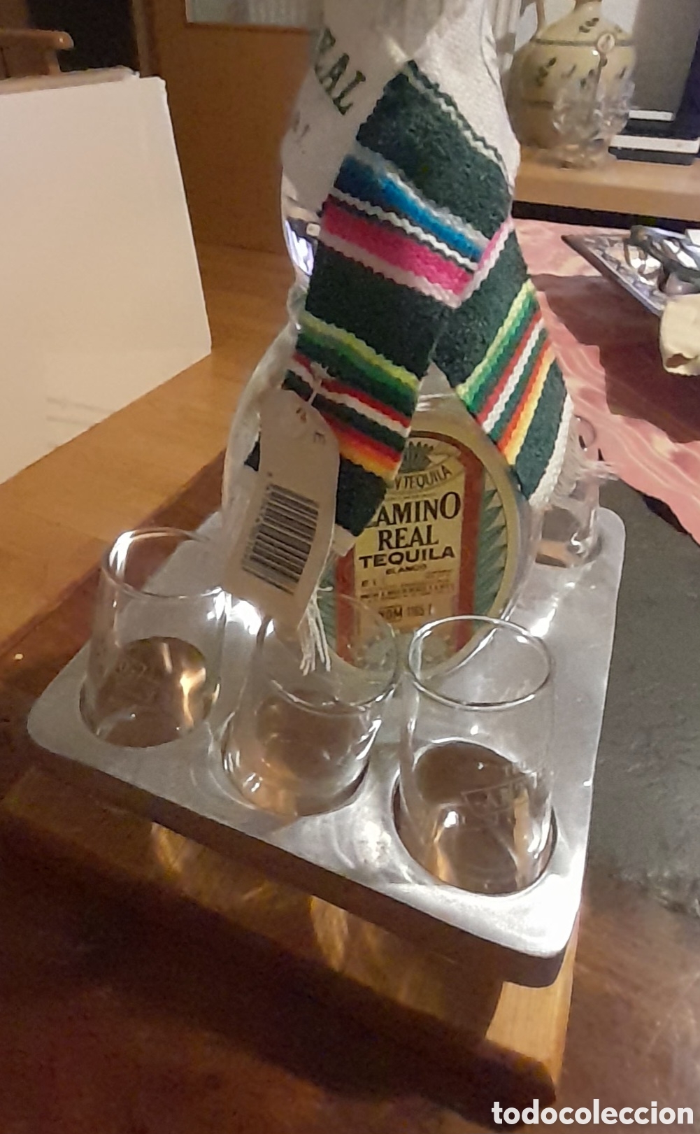 Coleccionismo: Soporte tequila con 6 chupitos - Foto 1