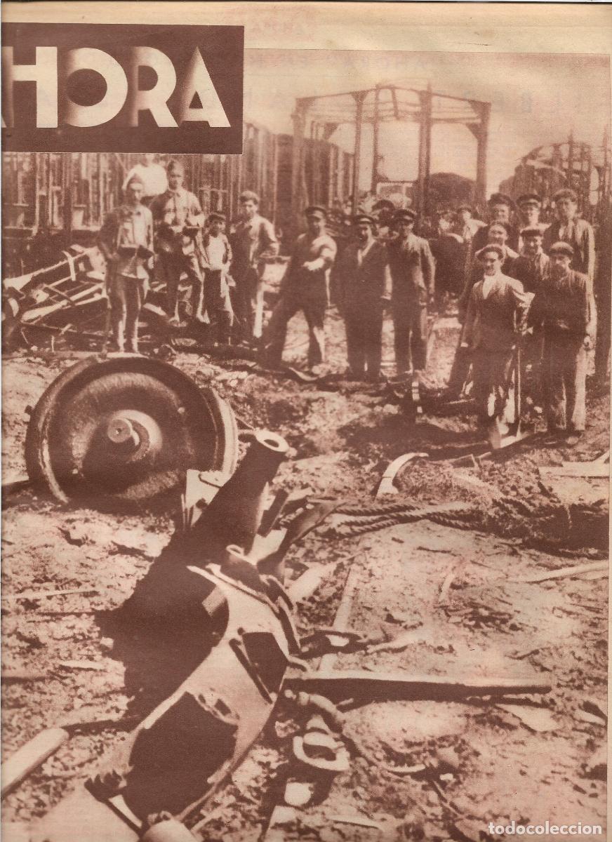 Coleccionismo: A&Ntilde;O 1933 RECORTE PRENSA ESTACION TREN VENTA DE BA&Ntilde;OS EXPLOSION VAGON DINAMITA OBREROS HERIDOS