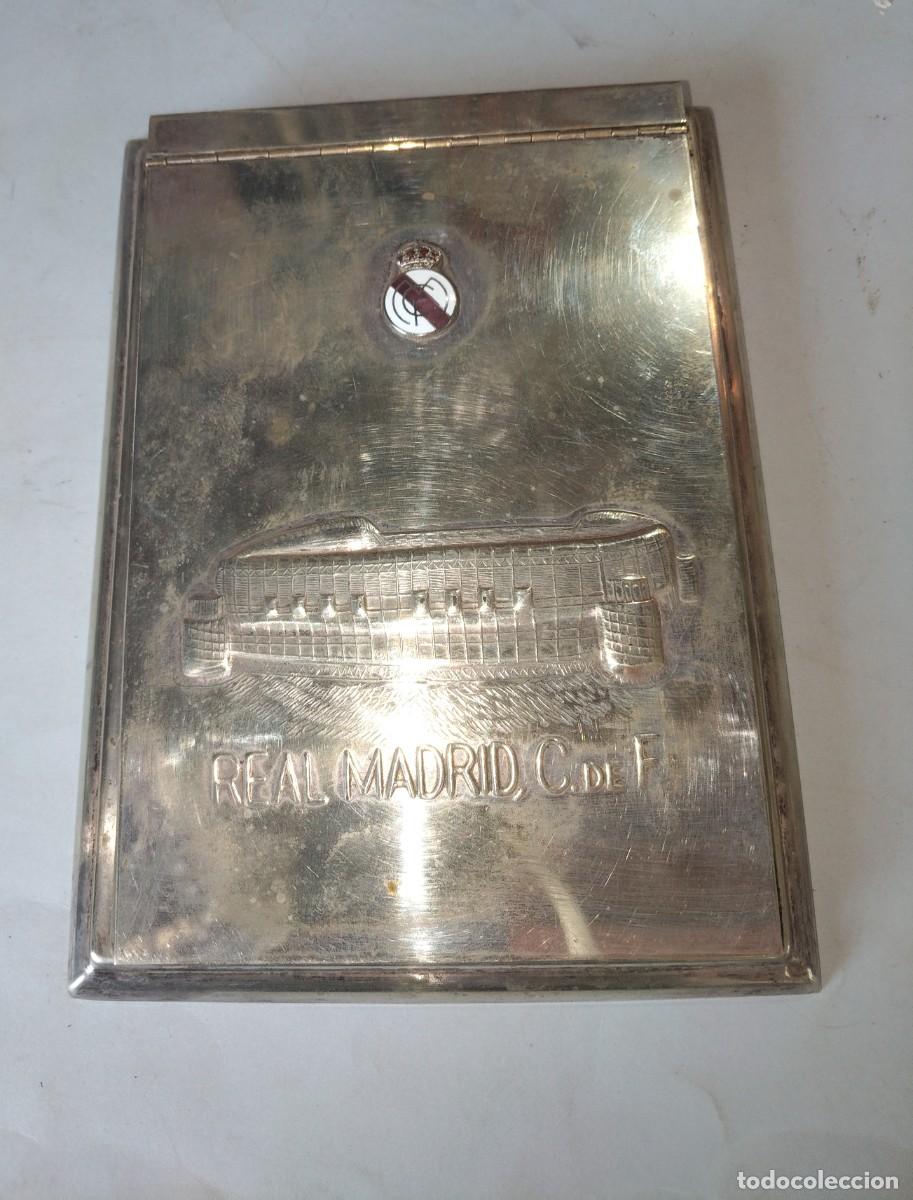 Collezionismo: Agenda de mesa de alpaca, Real Madrid C. de F