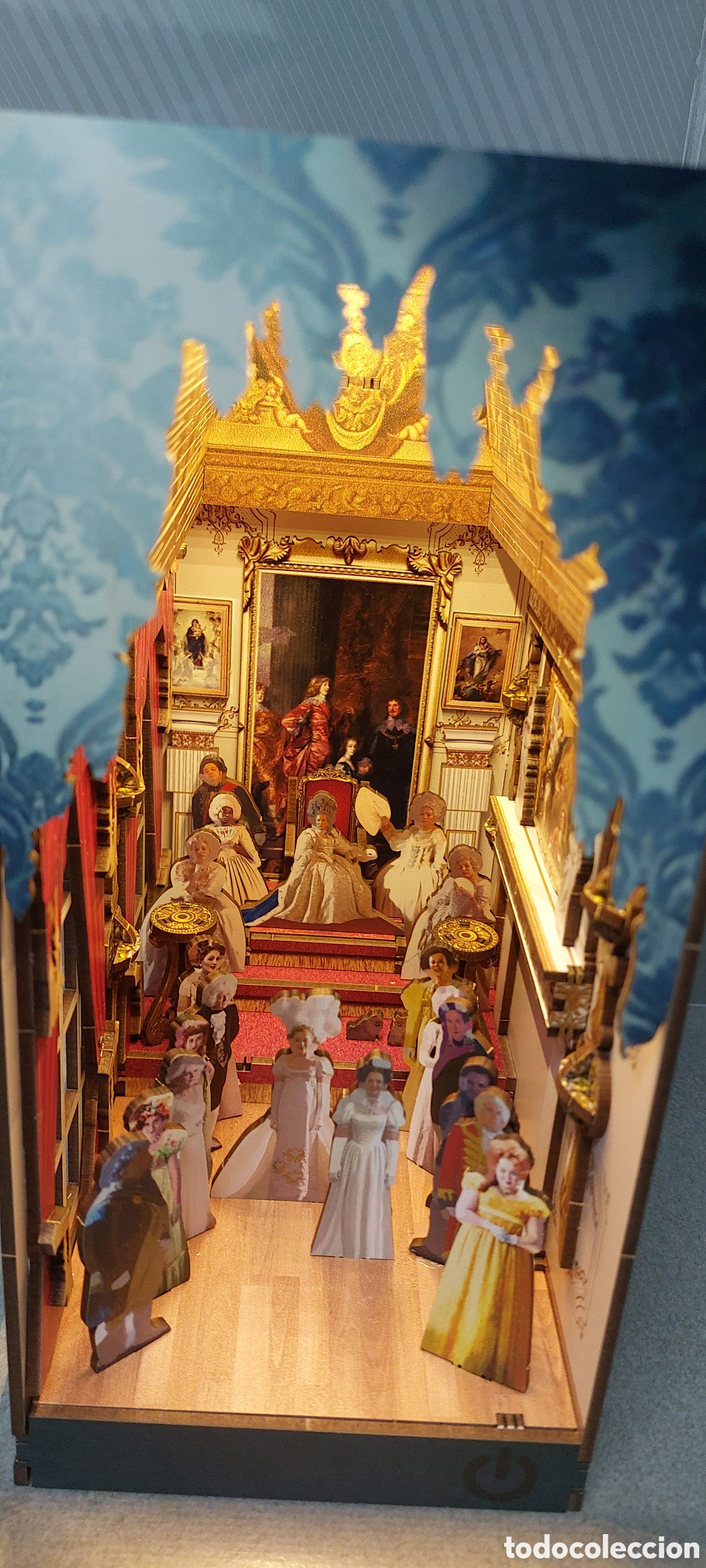 Coleccionismo: Casa de mu&ntilde;ecas sujetalibros booknook montado