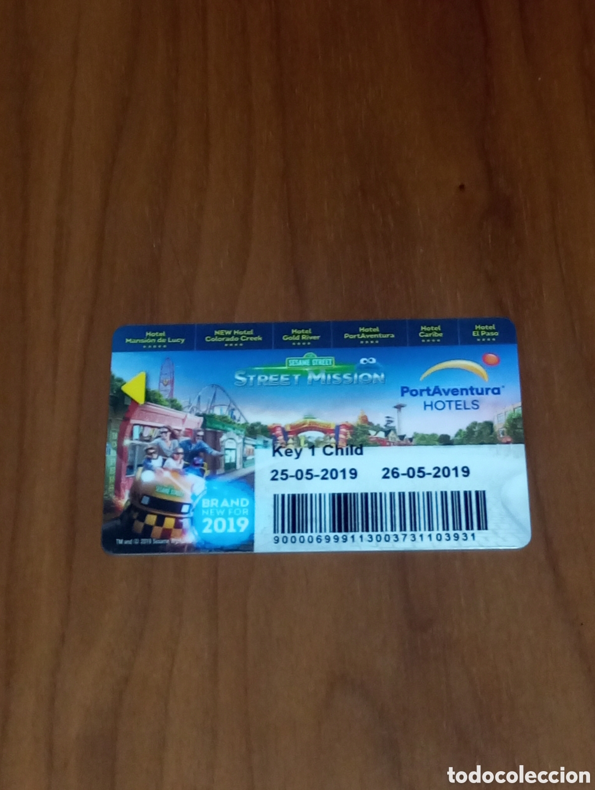 Colecionismo: ENTRADA LLAVE TARJETA HOTEL Y PARQUE ATRACCIONES PORT AVENTURA 2019