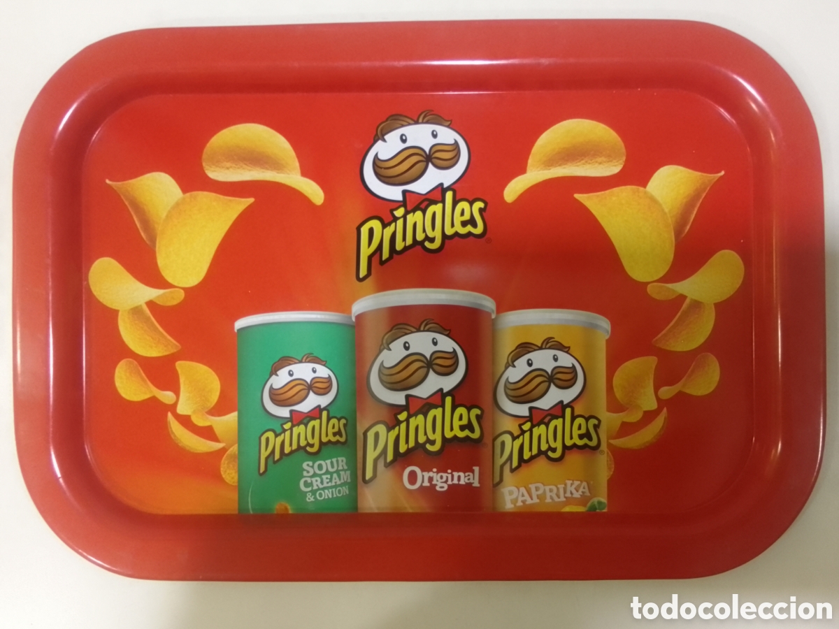 Coleccionismo: Bandeja met&aacute;lica Patatas Fritas Pringles.