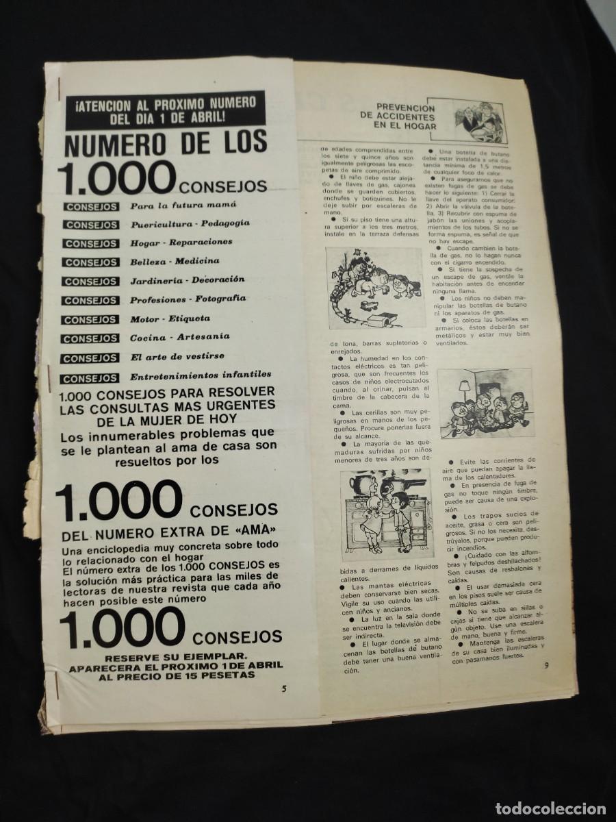 Sammelleidenschaft Papier: hojas paginas de la revista Ama recopilando 1000 Consejos - Abril finales a&ntilde;os 60 o a&ntilde;os 70