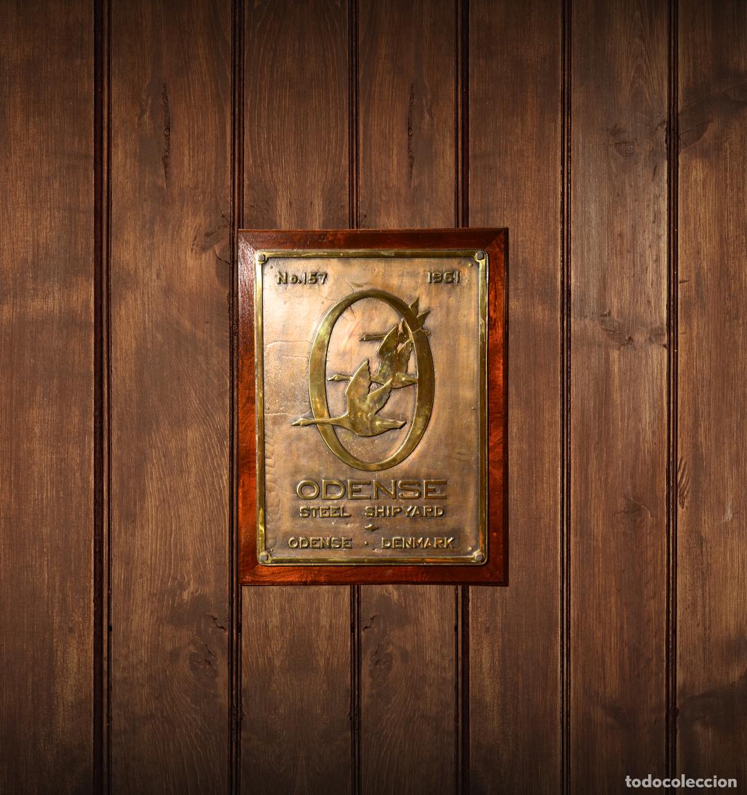 Coleccionismo: Placa Astillero Odense Steel Shipyard N&ordm;157