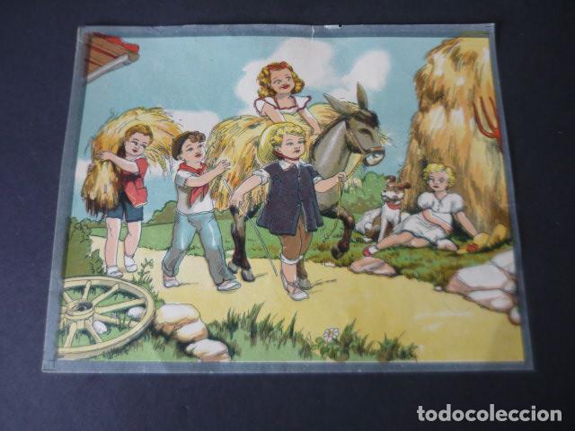 Sammelleidenschaft Papier: NI&Ntilde;OS CAMPESINOS CROMOLITOGRAFIA 18 X 22 CM