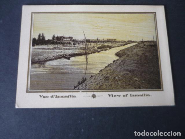 Sammelleidenschaft Papier: ISMAILIA EGIPTO TARJETA CROMOLITOGRAFIA SIGLO XIX 9,5 X 13,5 CM