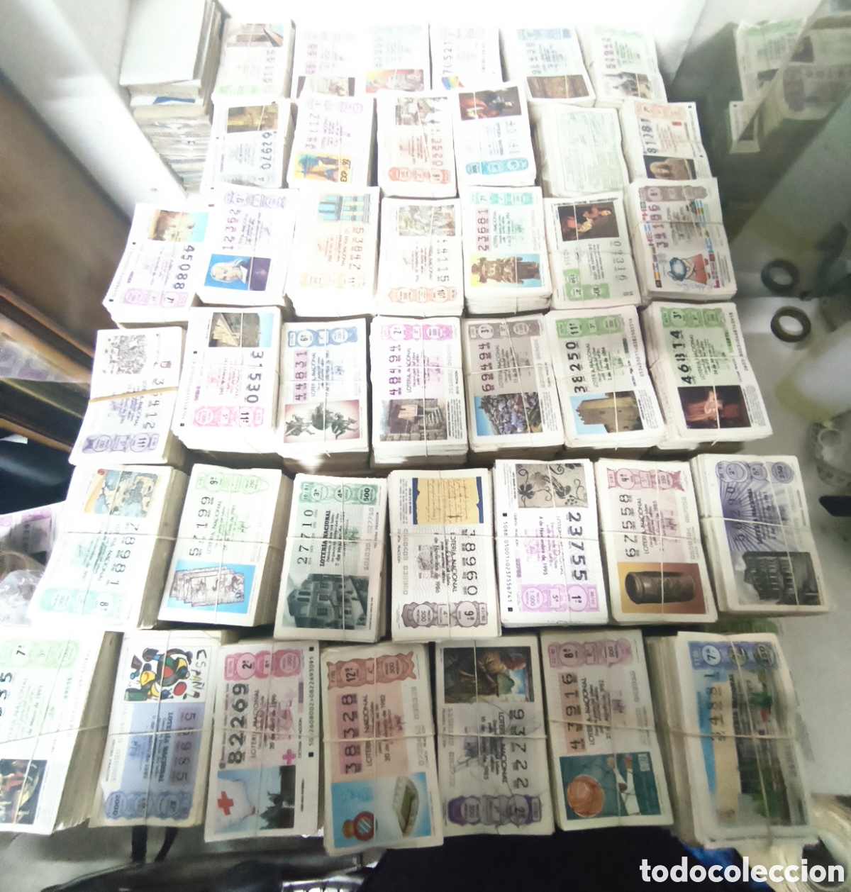 Coleccionismo: Loter&iacute;a nacional gran lote con m&aacute;s 40.000 decimos