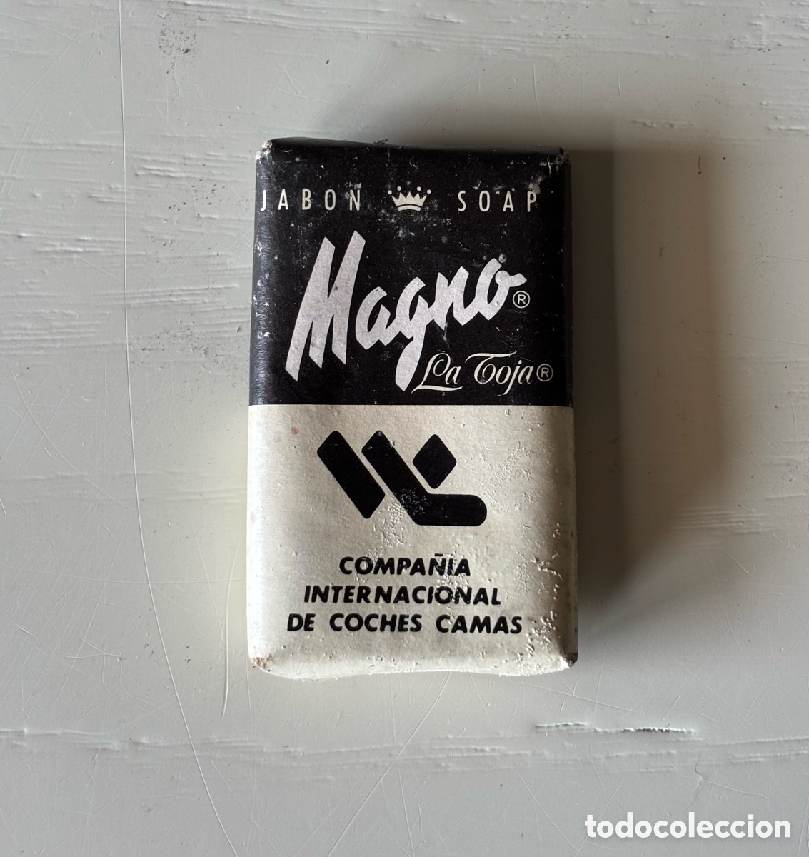 Colecionismo: Peque&ntilde;a pastilla jab&oacute;n Magno. Compa&ntilde;&iacute;a Internacional de coches cama.