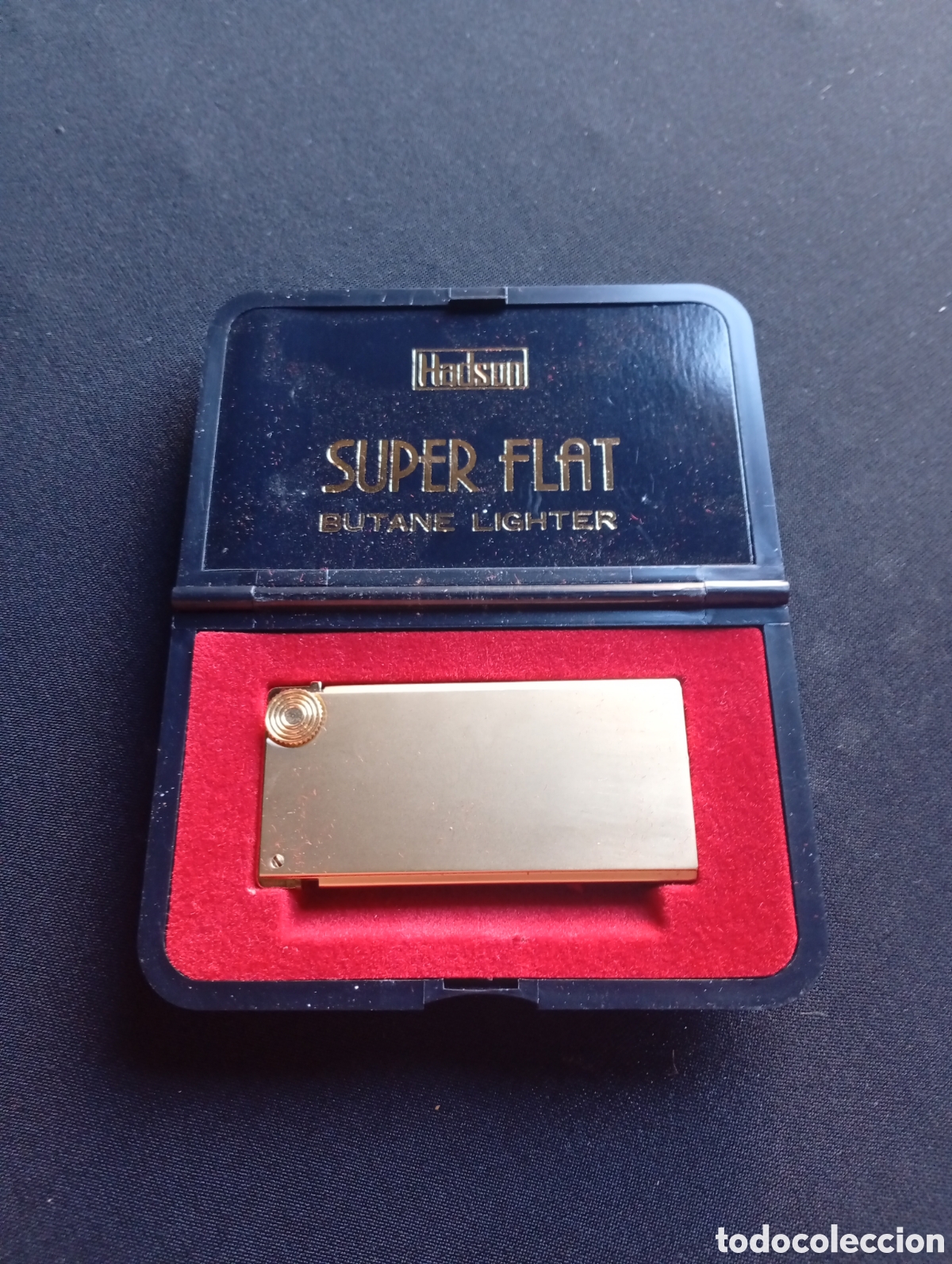Colecionismo: Mechero hadson super flat a&ntilde;os 70