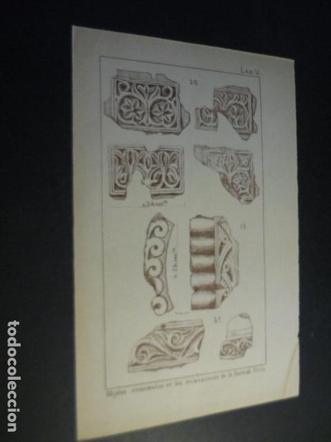 Coleccionismo: SIERRA ELVIRA GRANADA EXCAVACIONES ARQUEOLOGICAS OBJETOS HALLADOS ANTIGUA LAMINA HACIA 1900 16X24 CM