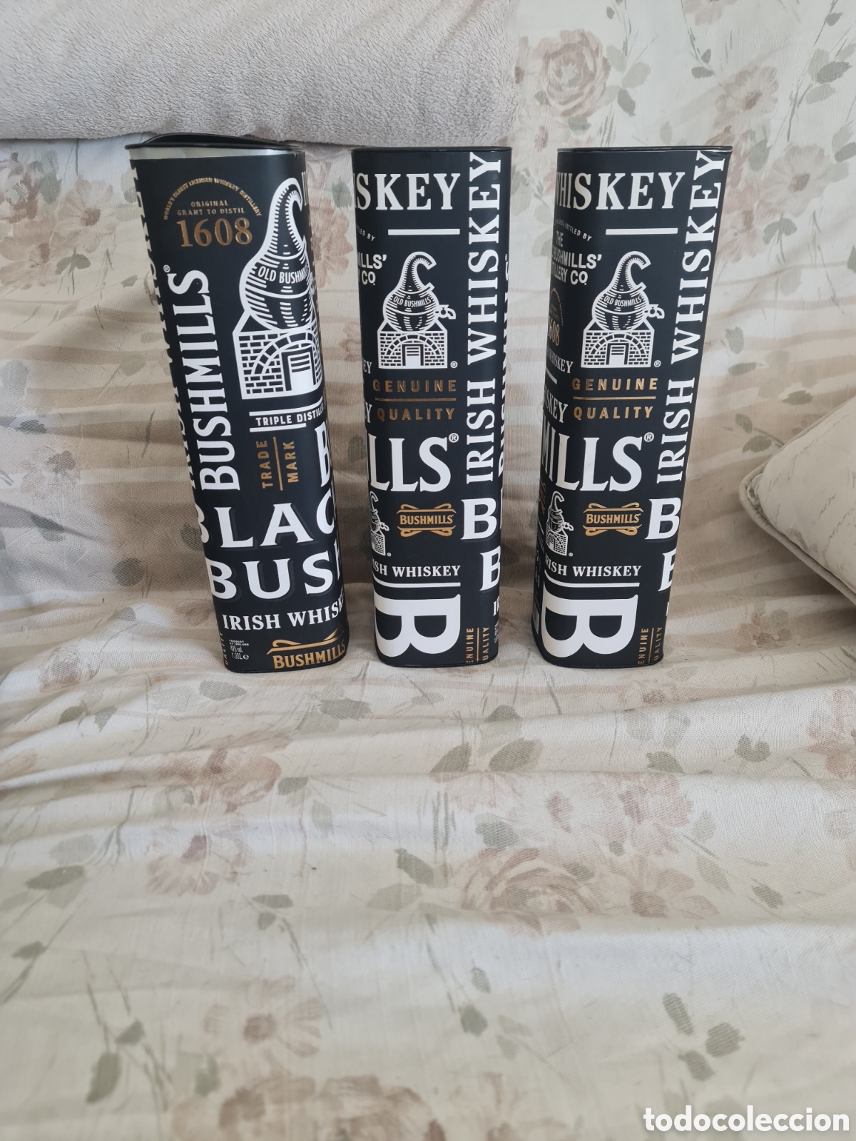 Coleccionismo: 3 Latas Met&aacute;licas de Colecci&oacute;n - Bushmills