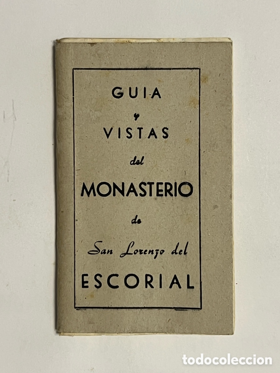 Collecting paper: GU&Iacute;A Y VISTAS del Monasterio de San Lorenzo del Escorial.. (h.1960?) de peque&ntilde;o tama&ntilde;o