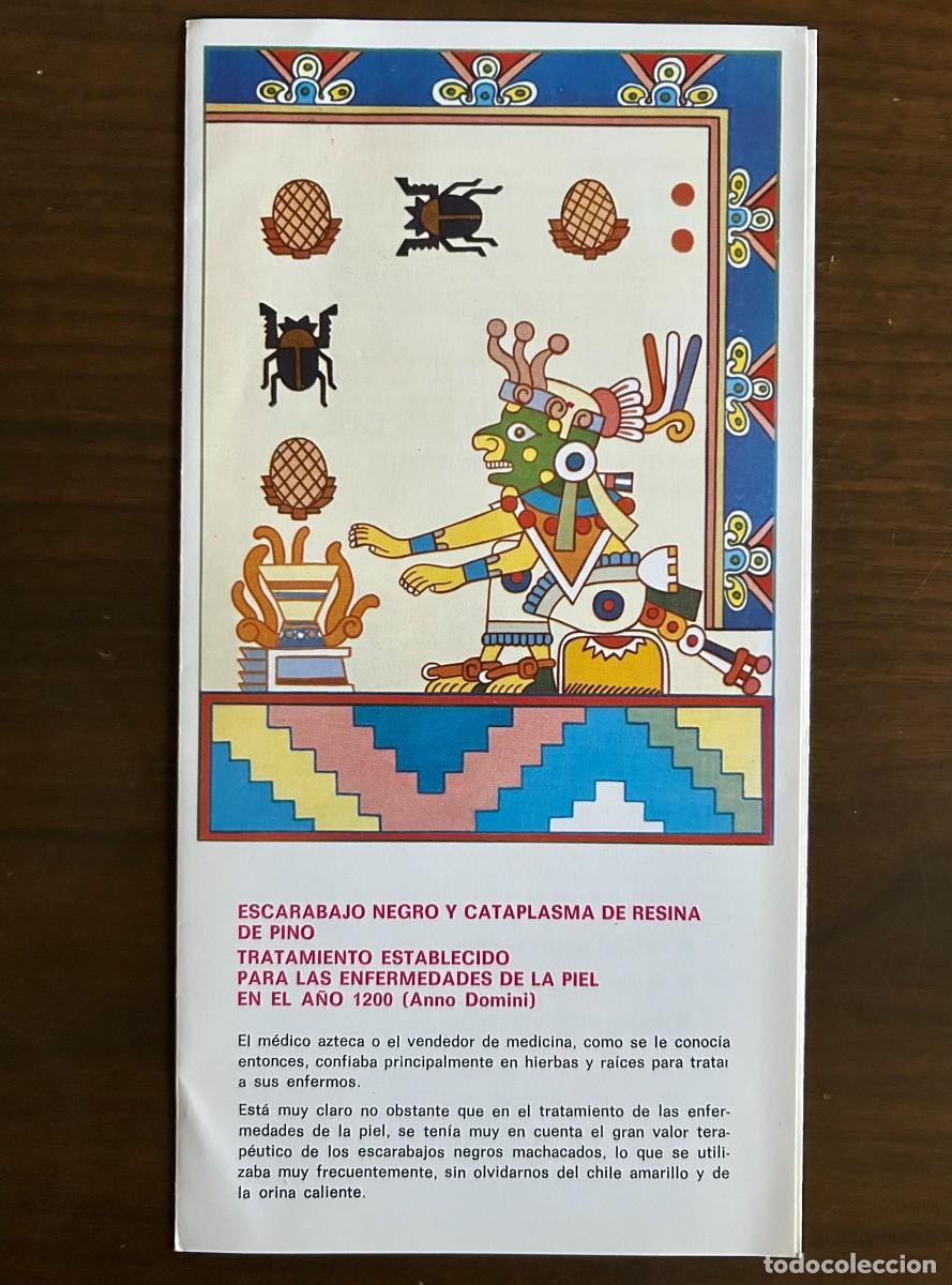 Coleccionismo: M&Eacute;DICO AZTECA ESCARABAJO NEGRO Y CATAPLASMA DE RESINA ENFERMEDADES PIEL - PUBLICIDAD DIPROGENTA 1977