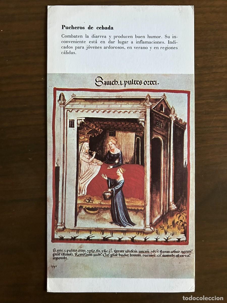 Coleccionismo: PUCHEROS DE CEBADA - TACUINUM SANITATIS s. XIV - PUBLICIDAD MIELOGEN 1972