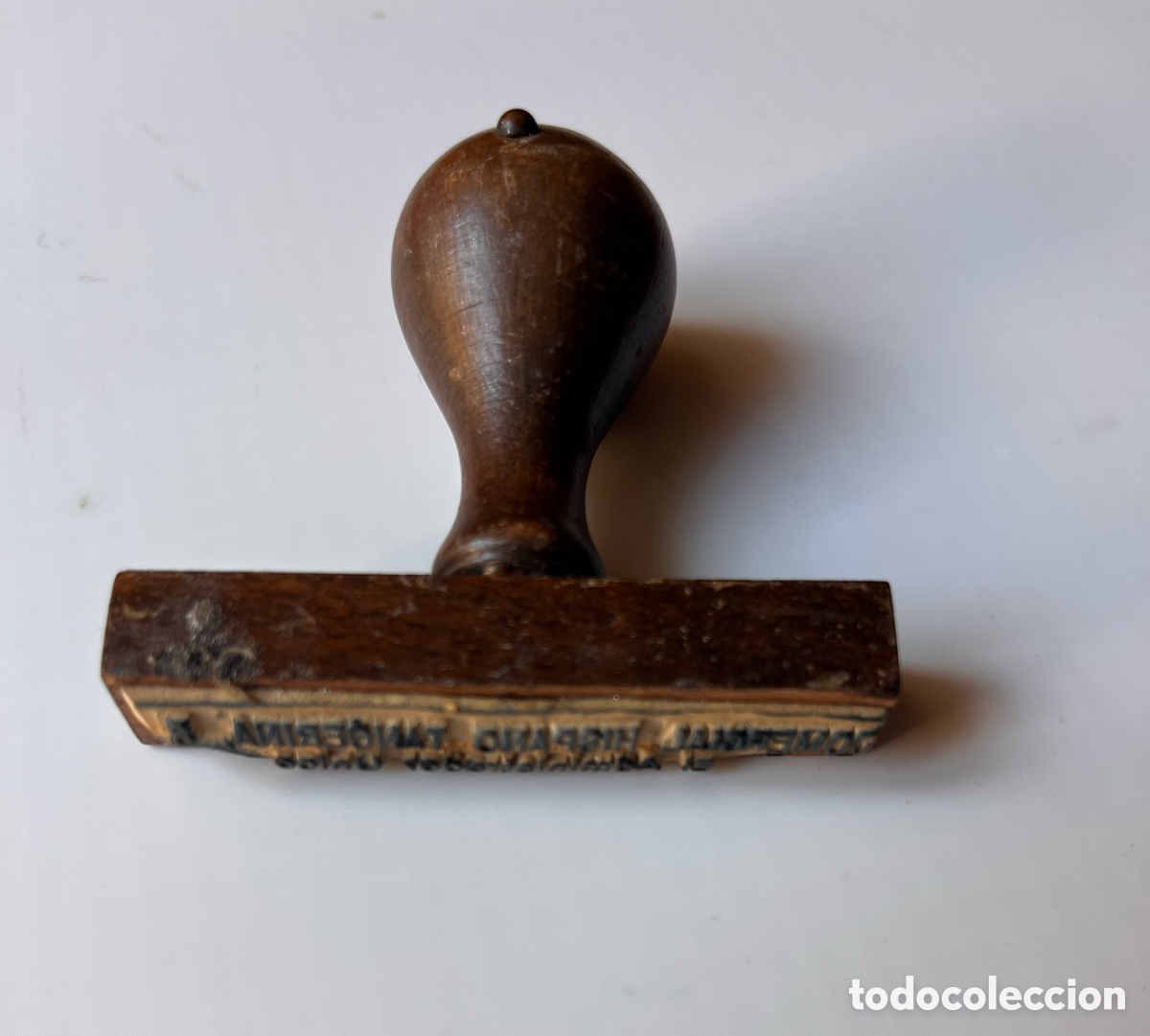 Collecting: SELLO TAMP&Oacute;N DE TINTA COMERCIAL HISPANO TANGERINA