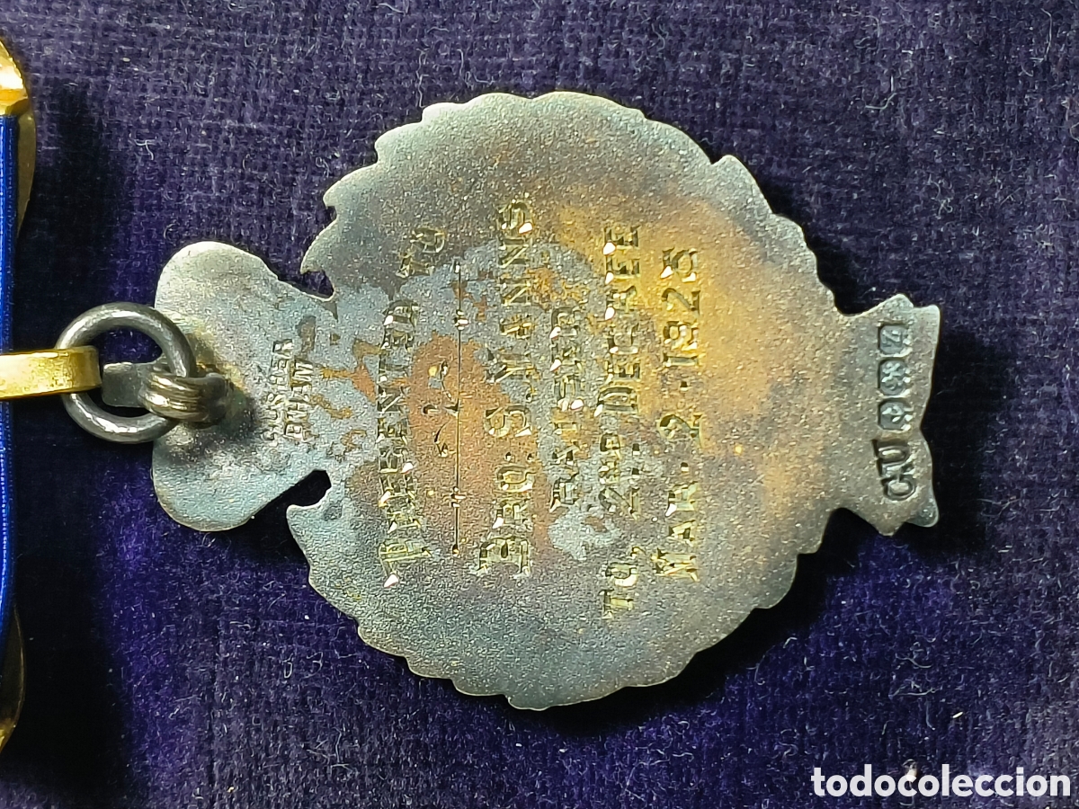 Coleccionismo: Medalla mas&oacute;nica de plata de ley - Foto 4