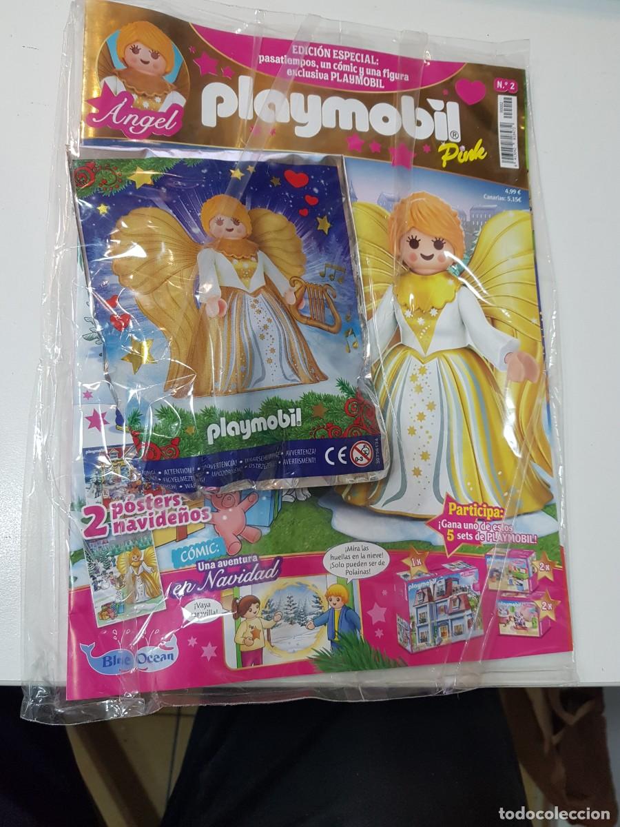Coleccionismo: Revista Pink playmobil N&ordm;2 con figura nuevo a estrenar