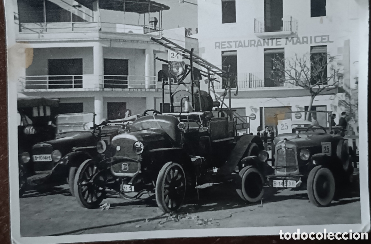 Coleccionismo: Fotograf&iacute;as rallye Barcelona-Sitges coches antiguos a&ntilde;os 60