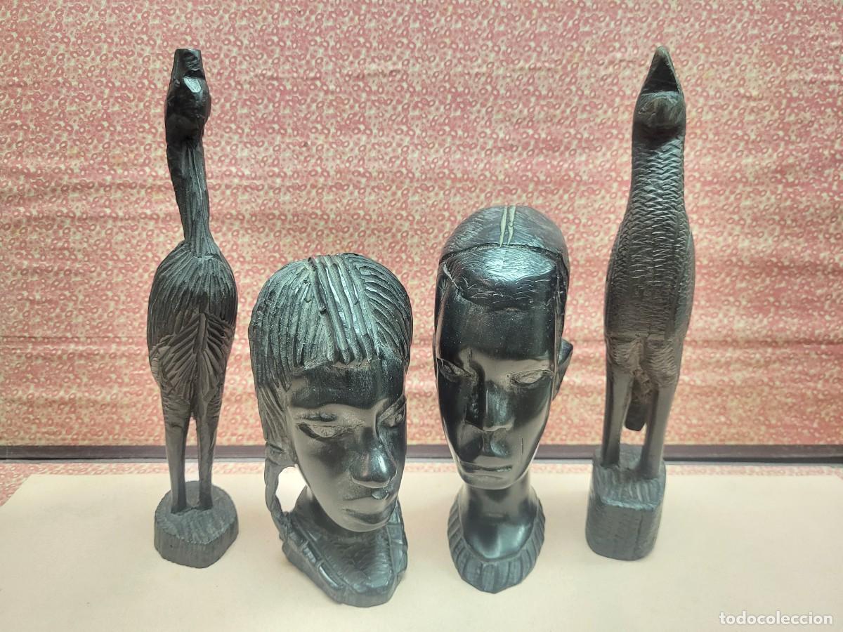 Coleccionismo: ANTIGUAS FIGURAS ARTE AFRICANO EBANO MADERA