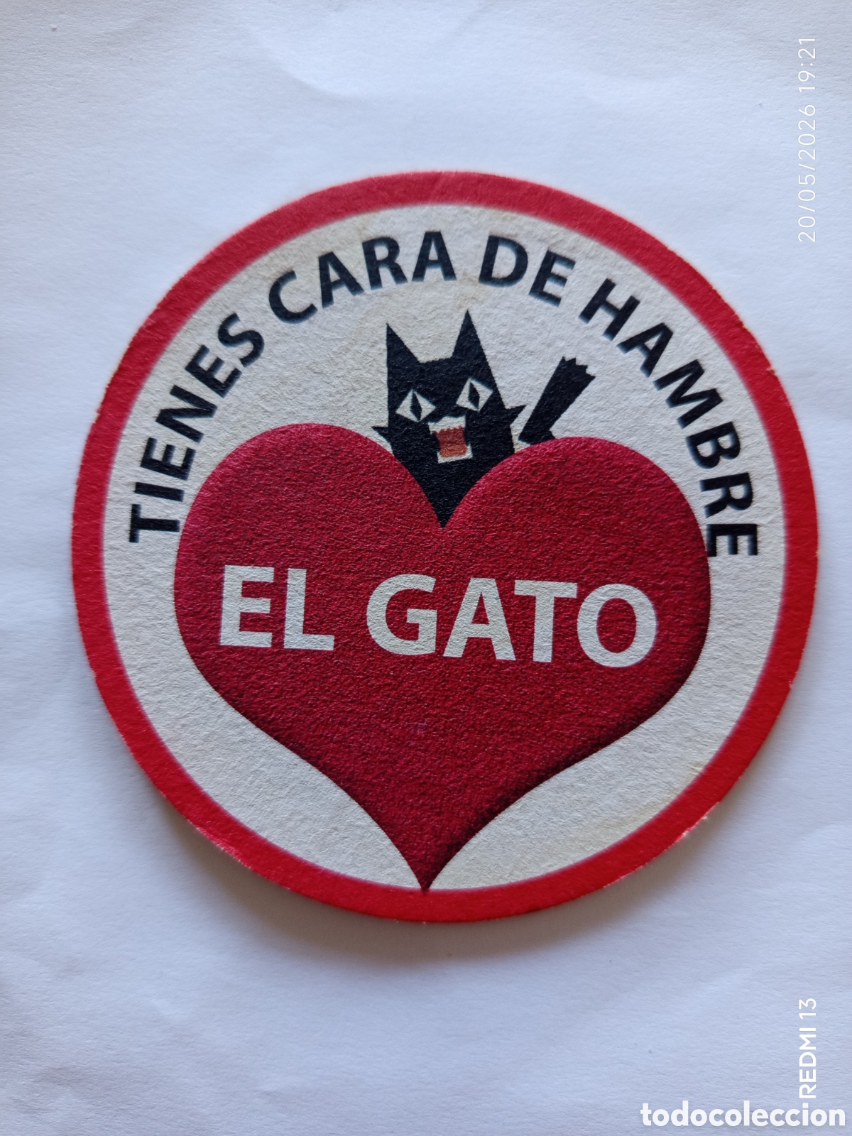 Coleccionismo: POSAVASOS EL GATO TIENE HAMBRE