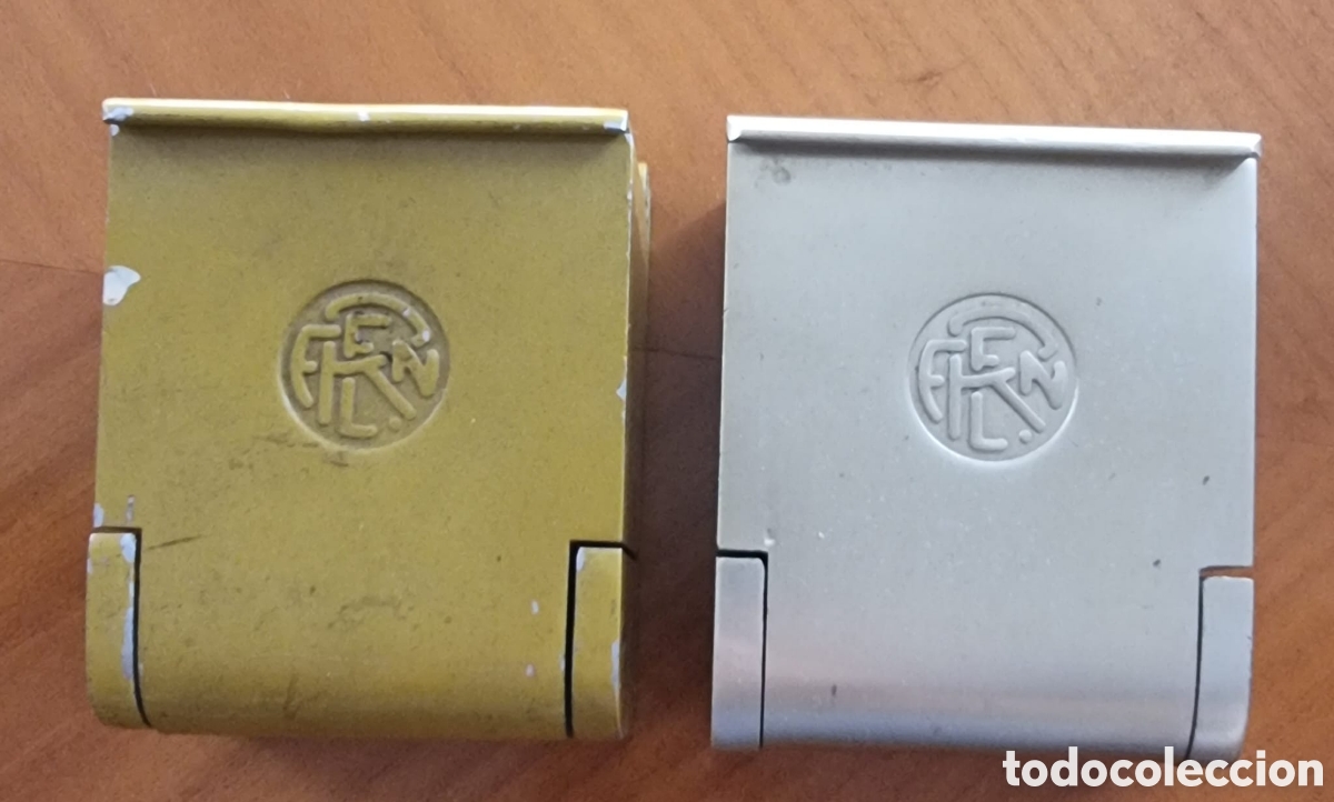 Coleccionismo: Renfe lote dos ceniceros trenes originales buen lote ved fotos