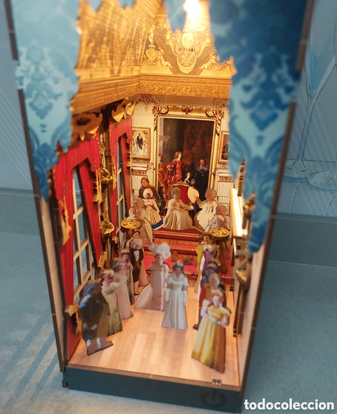 Coleccionismo: Casa de mu&ntilde;ecas sujetalibros booknook montado