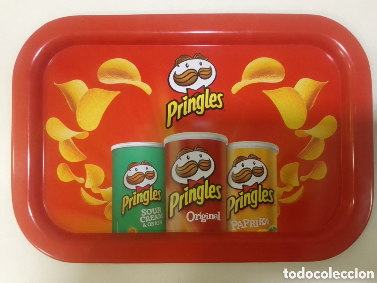 Coleccionismo: Bandeja met&aacute;lica Patatas Fritas Pringles.