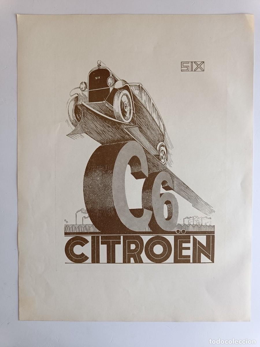 Colecionismo: LAMINA ORIGINAL 30x40 - ALBUM DE LUJO - EXP. INTERN. DE BARCELONA 1929 - PUBLICIDAD CITRO&Euml;N