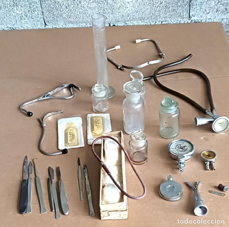 Coleccionismo: LOTE DE INSTRUMENTAL MEDICO - Lo que aparece en las fotograf&iacute;as