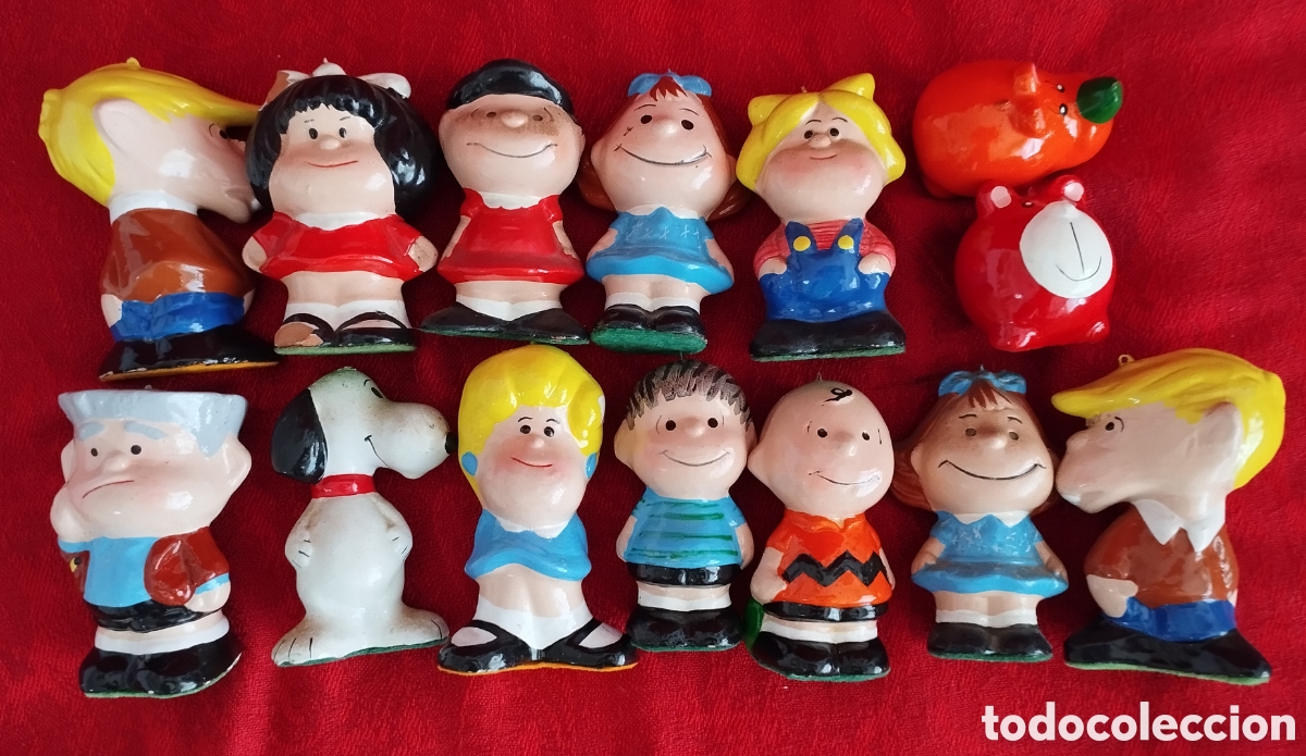 Coleccionismo: Antiguas fuguras Snoopy, Mafalda y sus amigos