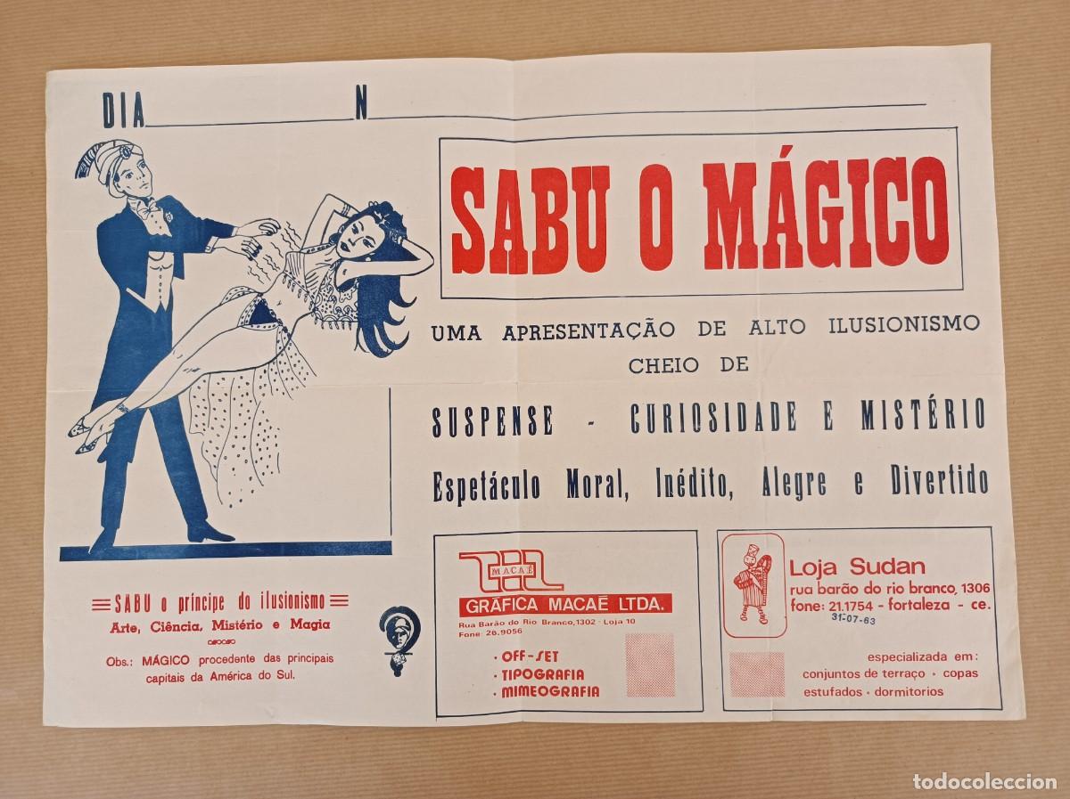 Coleccionismo: PROGRAMA 1963 SABU O M&Aacute;GICO PR&Iacute;NCIPE DEL ILUSIONISMO PORTUGAL