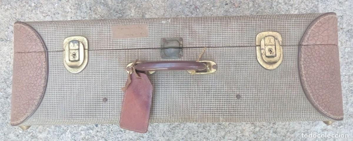Collectionnisme: Maleta Vintage ANTLER (A&ntilde;os 50) &ndash; Tejido Tweed y Cierres Originales