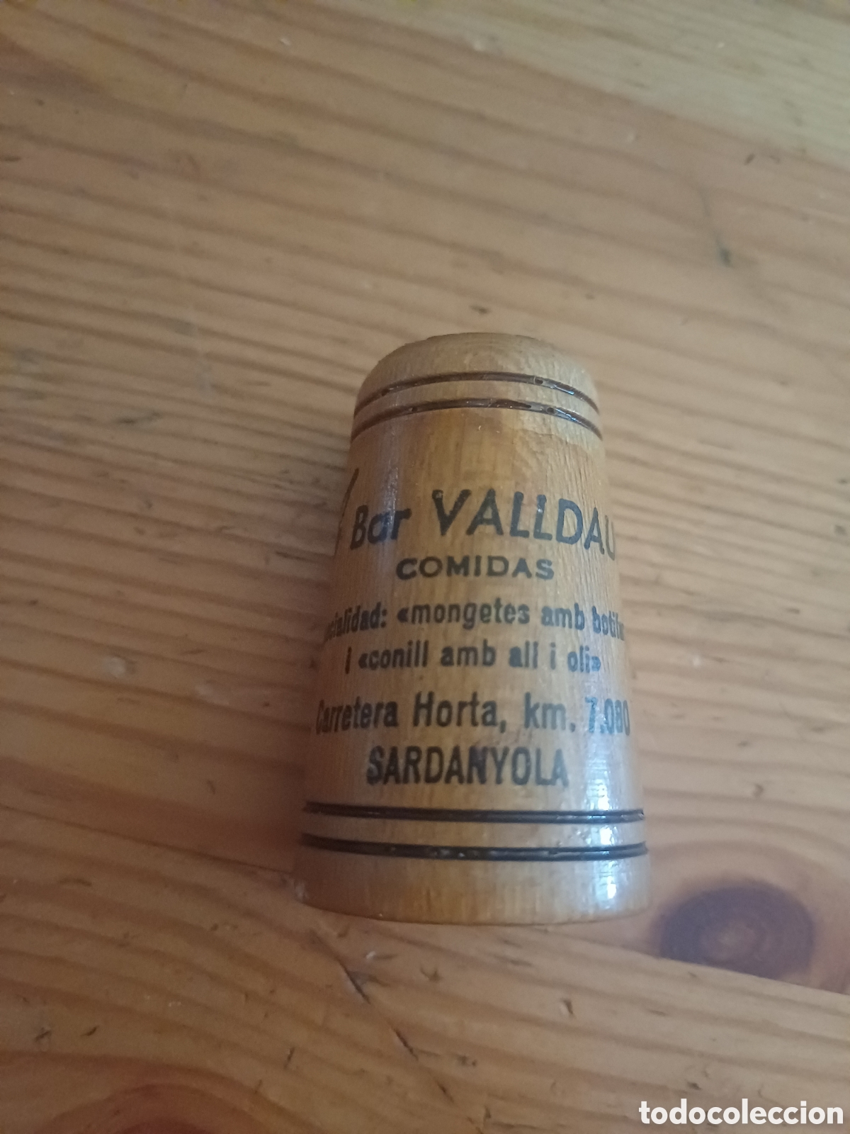 Coleccionismo: Palillero Bar Valldaura Sardanyola ( Cerdanyola del Vall&egrave;s Carretera Horta mongetes botifarra conill